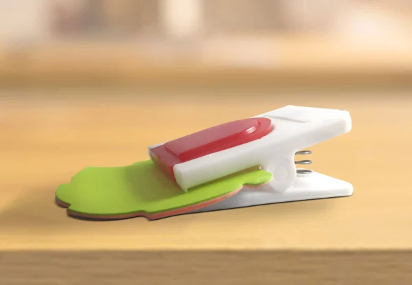 Pinza con clip porta mensajes